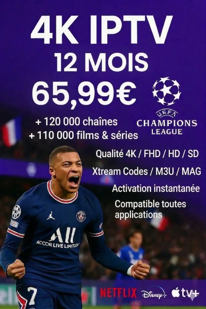 Abonnement 4k 12 MOIS